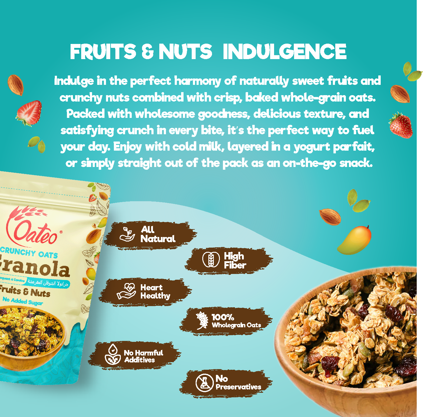 Crunchy Oats Granola – Fruits & Nuts - Image 3